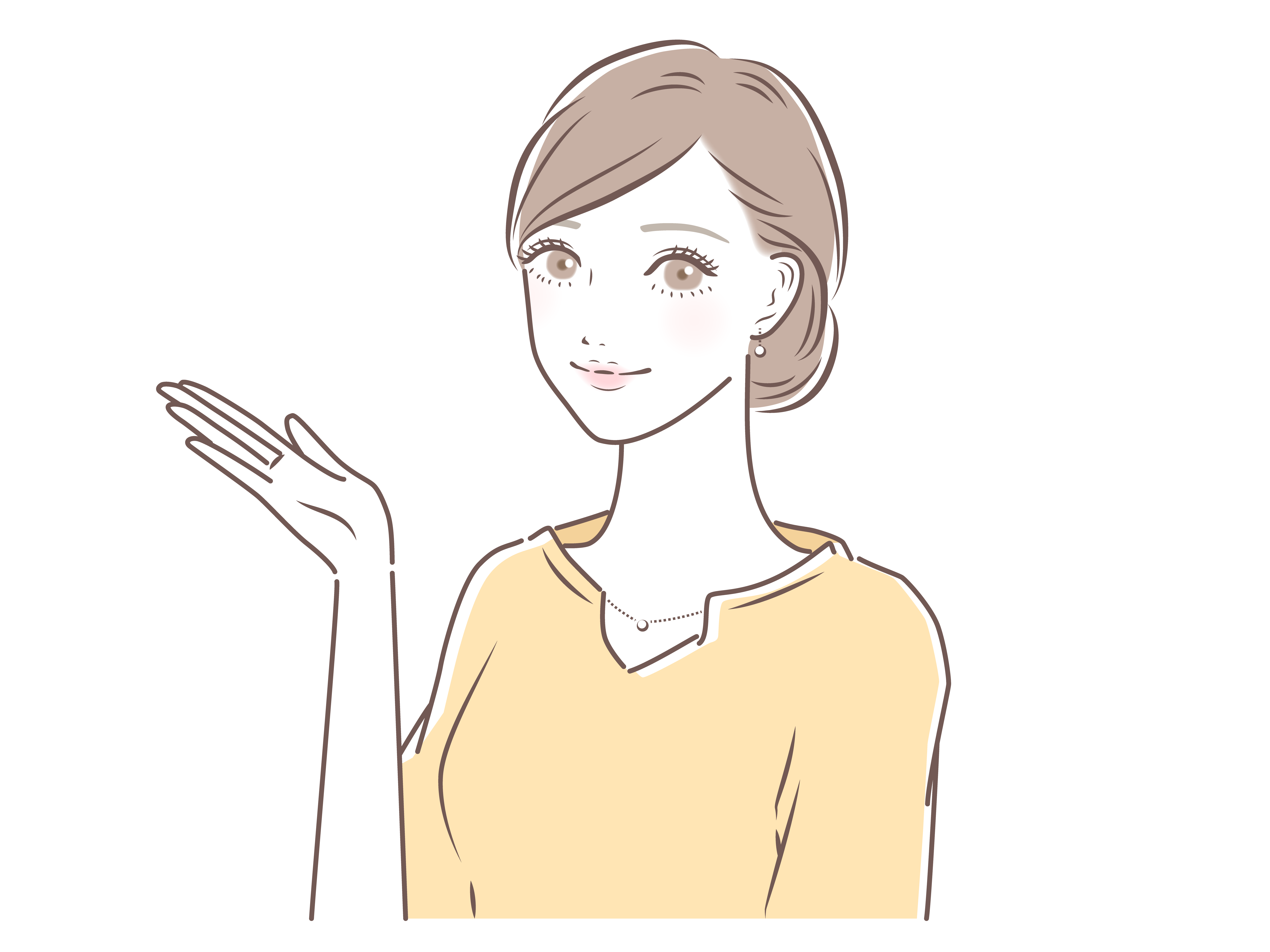 提案する女性