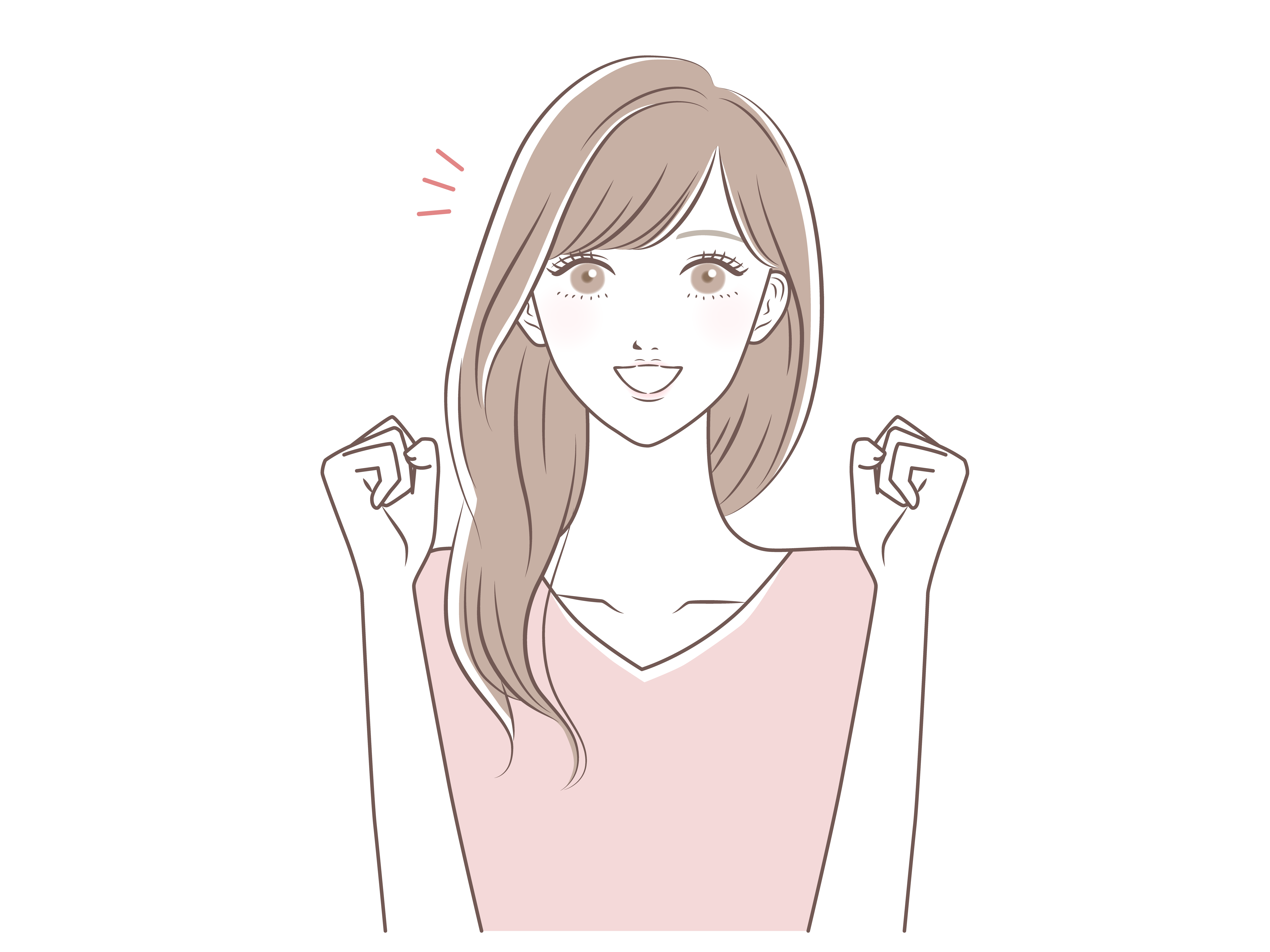 元気いっぱいな女性